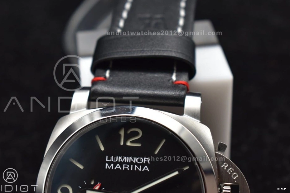 Green PAM732 Dial 999 Brown Edition TTF Strap Dark P  Upgraded Leather 1:1 on Best 0707